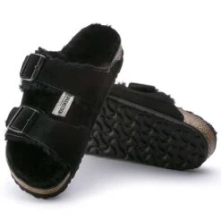 Birkenstock Arizona Shearling Sandal - Black - Regular/Wide -Optimal Sportswear Store 752663 sole