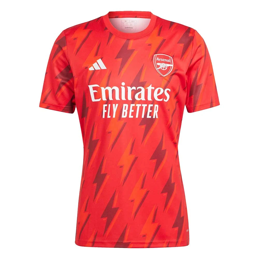 ADIDAS Men's Arsenal FC Pre-Match Jersey - Better Scarlet 3 ADIDAS Men's Arsenal FC Pre-Match Jersey - Better Scarlet