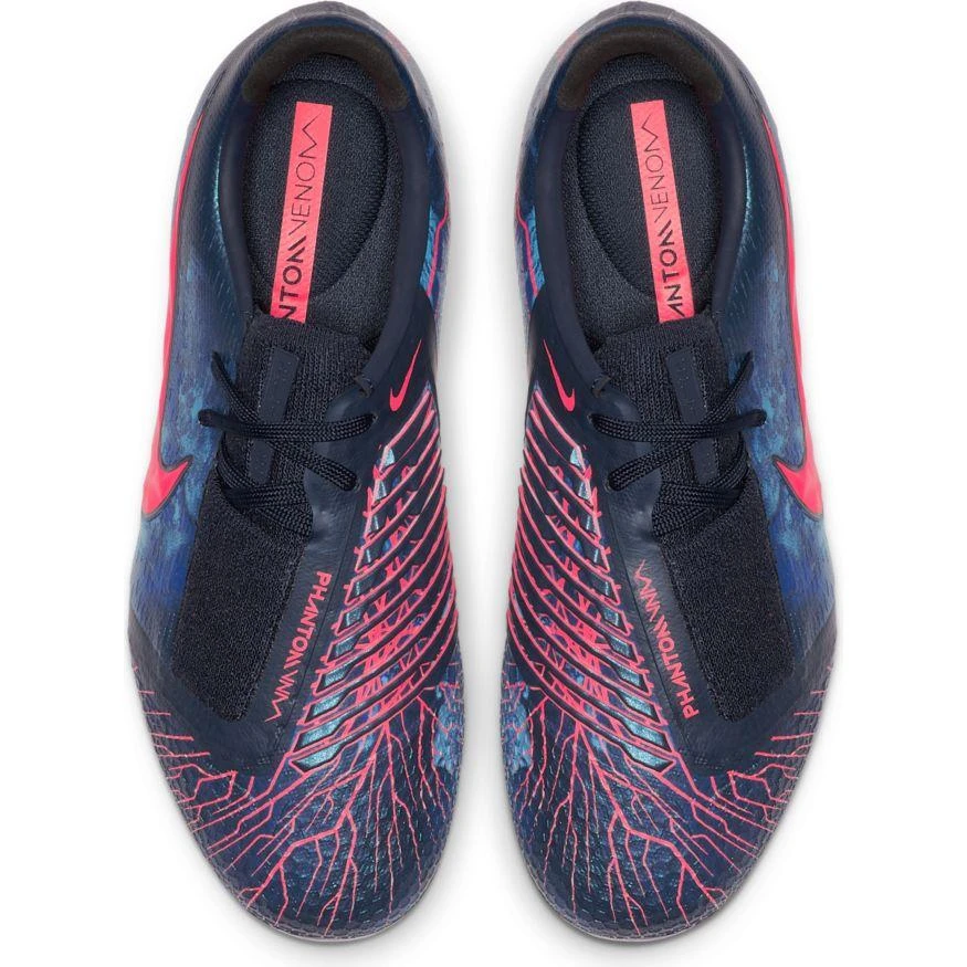 Nike Jr Phantom Venom Elite FG Soccer Cleat - Obsidian/White/Black 8 Nike Jr Phantom Venom Elite FG Soccer Cleat - Obsidian/White/Black - Image 6