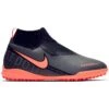Nike Jr. Phantom Vision Academy Dynamic Fit TF Soccer Cleat - Dark Grey/Black/Bright Mango -Optimal Sportswear Store AO3292 080 PHSRH000