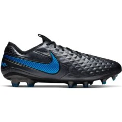 Nike Legend 8 Elite FG Soccer Boots - Black/Black/Blue Hero