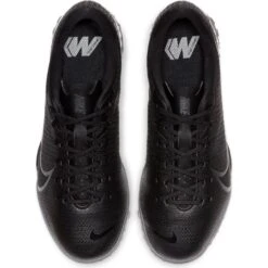 Nike Jr. Mercurial Vapor 13 Academy TF Soccer Cleat - Black/Cool Grey/Metallic Cool Grey -Optimal Sportswear Store AT8145 001 PHCTH001