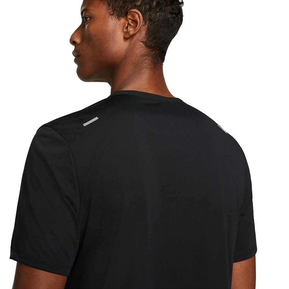 Men's Nike Rise 365 Dri-FIT Short-Sleeve Running Top- Black 6 Men's Nike Rise 365 Dri-FIT Short-Sleeve Running Top- Black - Image 4