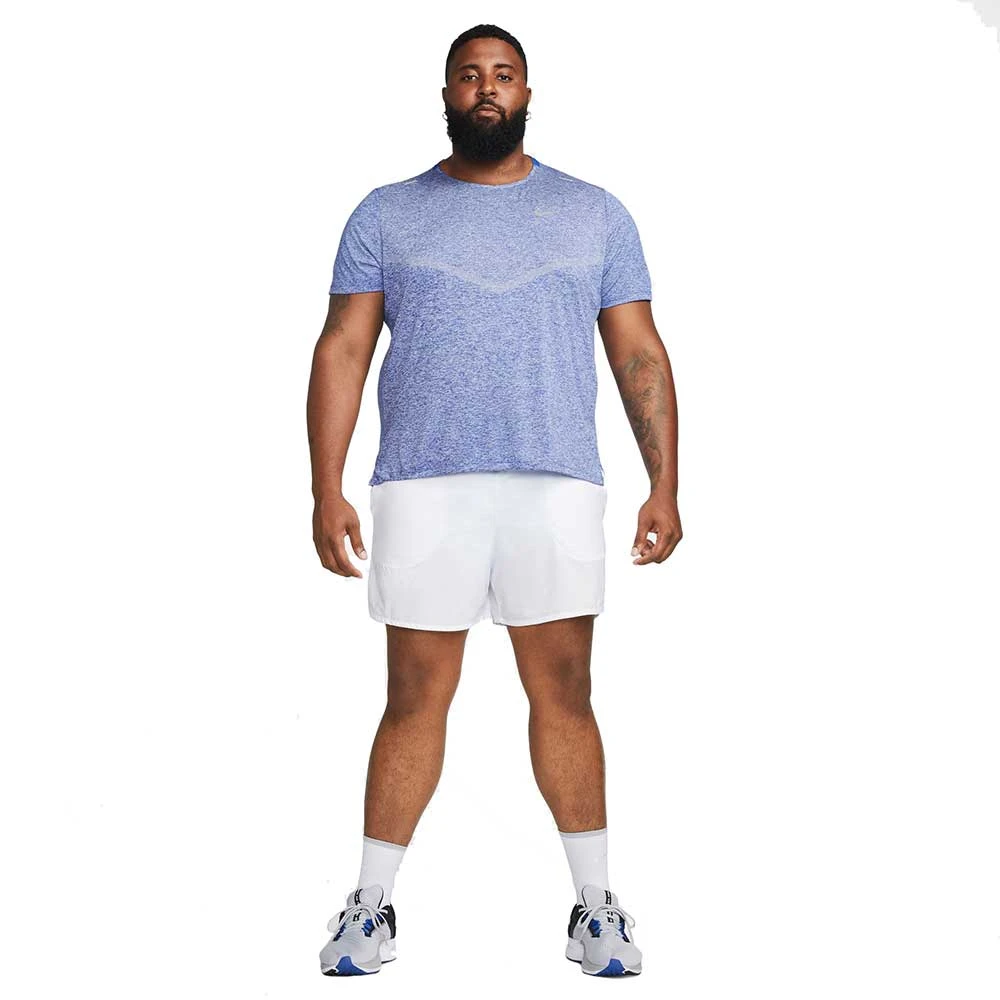 Men's Nike Dri-FIT Rise 365 Short Sleeve Running Top - Game Royal/Heather/Reflective Silver 5 Men's Nike Dri-FIT Rise 365 Short Sleeve Running Top - Game Royal/Heather/Reflective Silver - Image 3