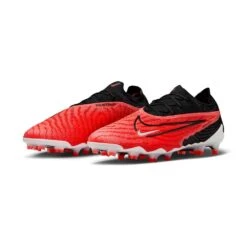 Men's Nike Phantom GX Elite Firm-Ground Soccer Cleats -Bright Crimson/White/University Red/Black - Regular (D) -Optimal Sportswear Store AURORA DC9968 600 PHCFH001 2000