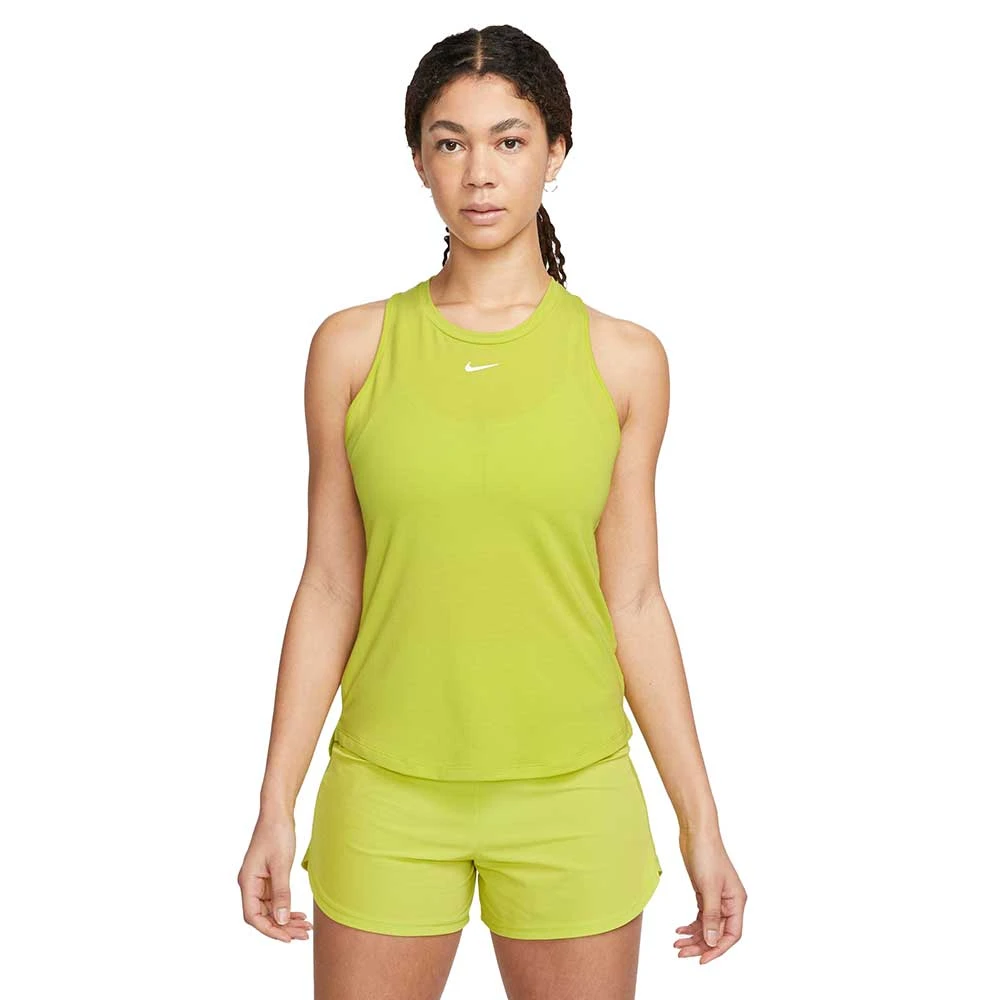 Women's Nike Dri-Fit One Luxe Standard Fit Tank- Bright Cactus 3 Women's Nike Dri-Fit One Luxe Standard Fit Tank- Bright Cactus