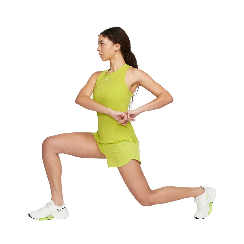 Women's Nike Dri-Fit One Luxe Standard Fit Tank- Bright Cactus 7 Women's Nike Dri-Fit One Luxe Standard Fit Tank- Bright Cactus - Image 5