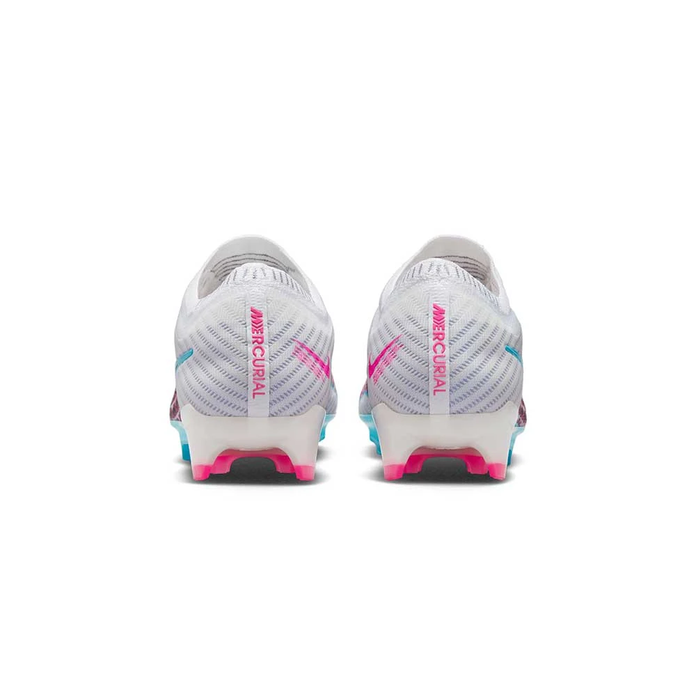 Nike Unisex Zoom Mercurial Vapor 15 Elite FG Soccer Cleats - White/Baltic Blue/Pink Blast - Regular (D) 8 Nike Unisex Zoom Mercurial Vapor 15 Elite FG Soccer Cleats - White/Baltic Blue/Pink Blast - Regular (D) - Image 6
