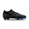 Nike Zoom Mercurial Vapor 15 Pro FG Soccer Cleat- Black/Chrome-Hyper Blue- Regular (D) -Optimal Sportswear Store AURORA DJ5603 040 PHSRH001 2000
