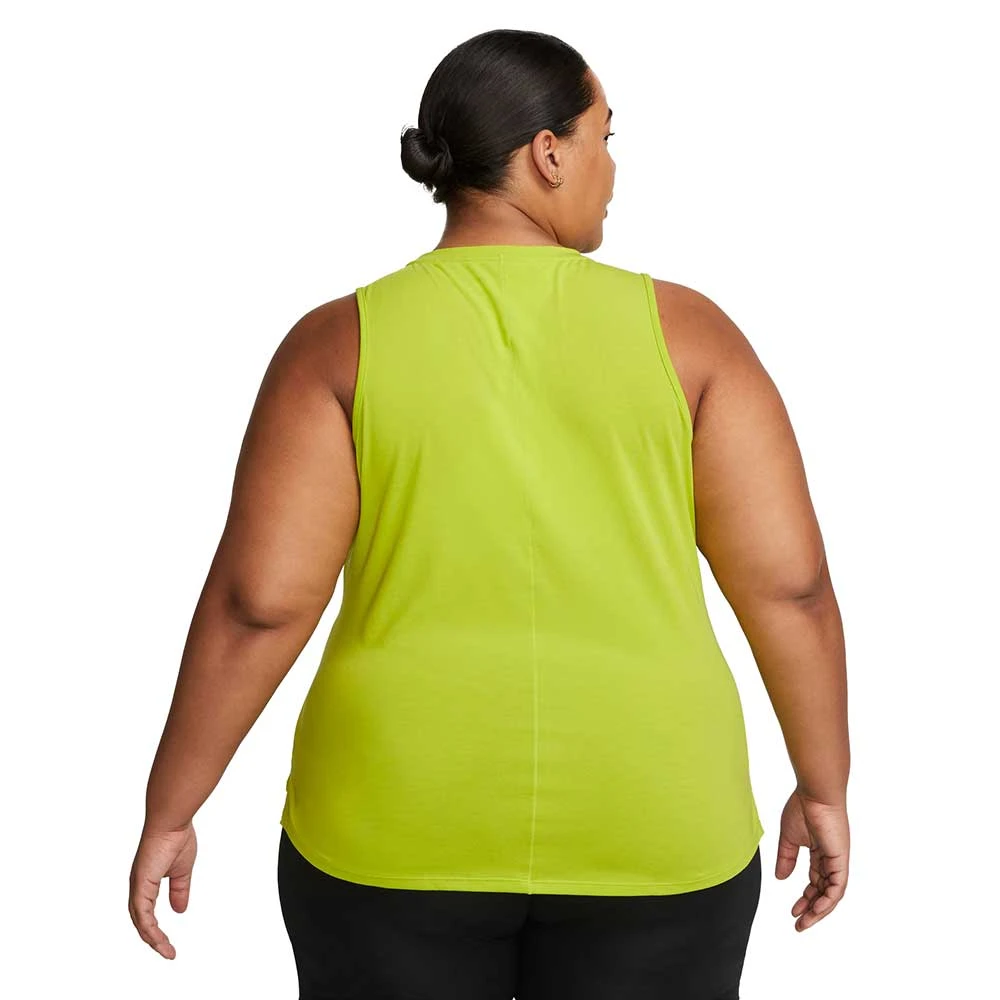 Women's Nike Dri-Fit One Luxe Standard Fit Tank- Bright Cactus 5 Women's Nike Dri-Fit One Luxe Standard Fit Tank- Bright Cactus - Image 3