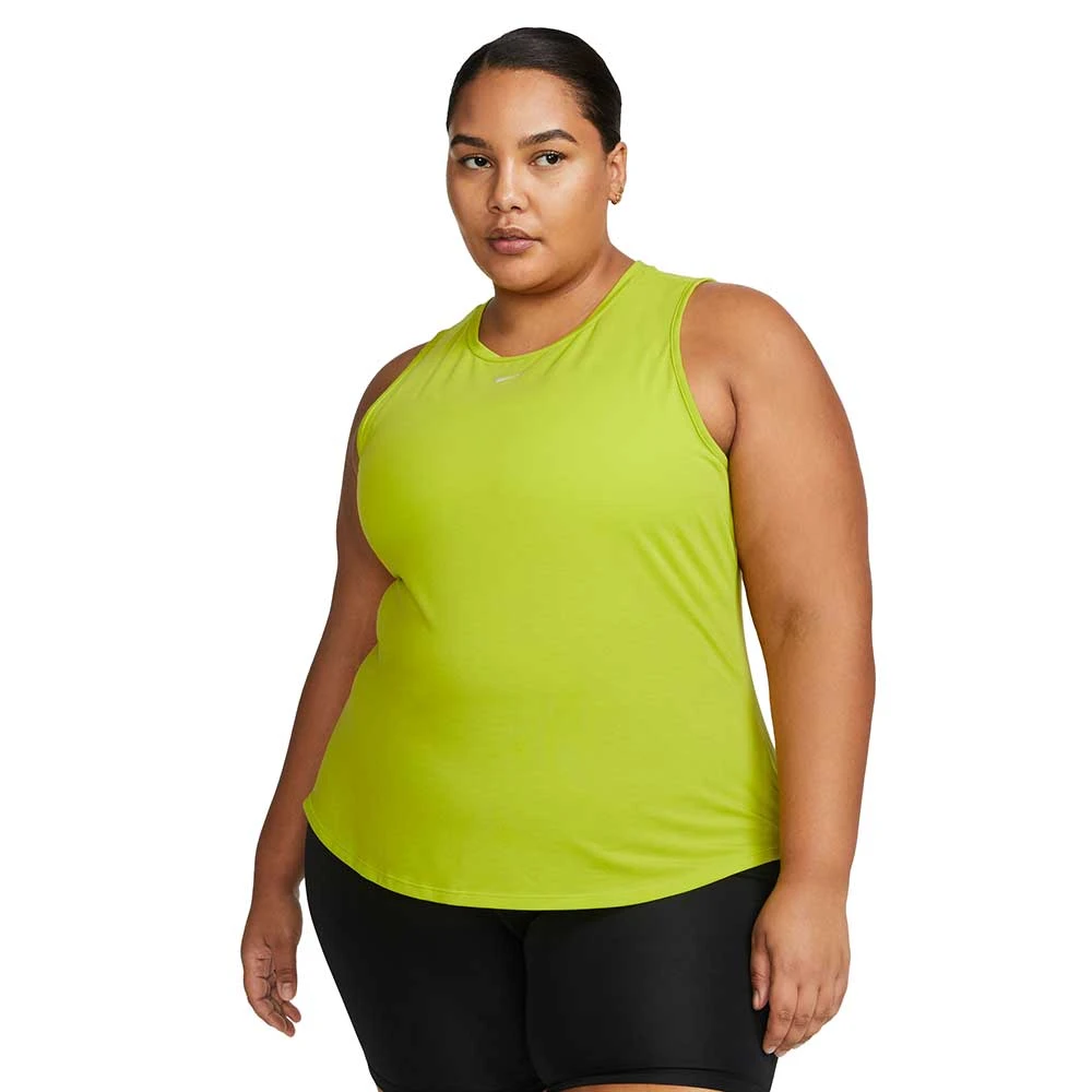 Women's Nike Dri-Fit One Luxe Standard Fit Tank- Bright Cactus 3 Women's Nike Dri-Fit One Luxe Standard Fit Tank- Bright Cactus