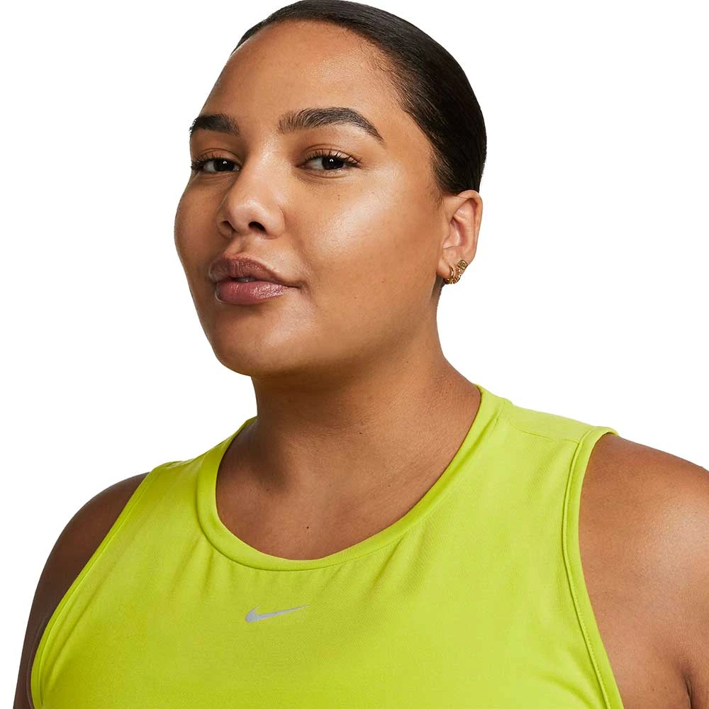 Women's Nike Dri-Fit One Luxe Standard Fit Tank- Bright Cactus 6 Women's Nike Dri-Fit One Luxe Standard Fit Tank- Bright Cactus - Image 4