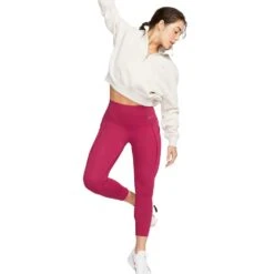 Women's Nike Universa Leggings - Noble Red -Optimal Sportswear Store AURORA DQ5897 620 PHSFM001 2000