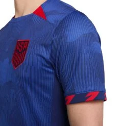 Men's USMNT 2023 Stadium Away Nike Dri-FIT Soccer Jersey - Hyper Royal/Loyal Blue/Speed Red/Speed Red -Optimal Sportswear Store AURORA DR3971 405 PHSYM004 2000