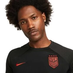 Nike Men's USA DF Strike SS Top - Black/Speed Red -Optimal Sportswear Store AURORA DR4592 010 PHSYM001 2000