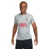 Nike Men's Liverpool FC Prematch Short Sleeve - Wolf Grey/Tough Red -Optimal Sportswear Store AURORA DR4904 013 PHSFM001 2000