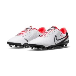 Nike Tiempo Legend 10 Academy MG Soccer Cleat - White/Black-Bright Crimson- Regular (D) -Optimal Sportswear Store AURORA DV4337 100 PHCFH001 2000