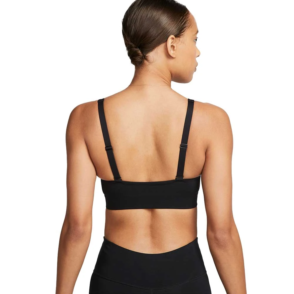 Women's Nike Indy Plunge Cutout Bra - Black/Dark Smoke Grey 4 Women's Nike Indy Plunge Cutout Bra - Black/Dark Smoke Grey - Image 2