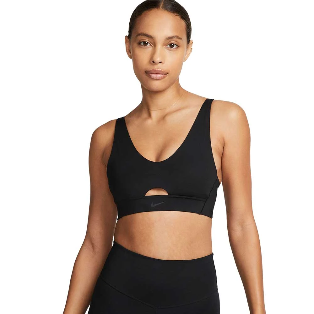 Women's Nike Indy Plunge Cutout Bra - Black/Dark Smoke Grey 3 Women's Nike Indy Plunge Cutout Bra - Black/Dark Smoke Grey