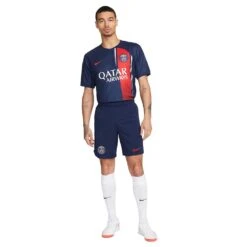 Nike Men's Paris Saint-Germain 2023/24 Stadium Home Dri-FIT Jersey - Midnight Navy/University Red -Optimal Sportswear Store AURORA DX2694 411 PHSYM006 2000