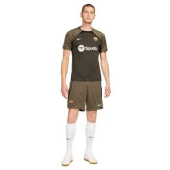 Men's FC Barcelona Strike Nike Dri-FIT Knit Soccer Top- Sequoia/Black/White -Optimal Sportswear Store AURORA DX3016 358 PHSYM006 2000 1