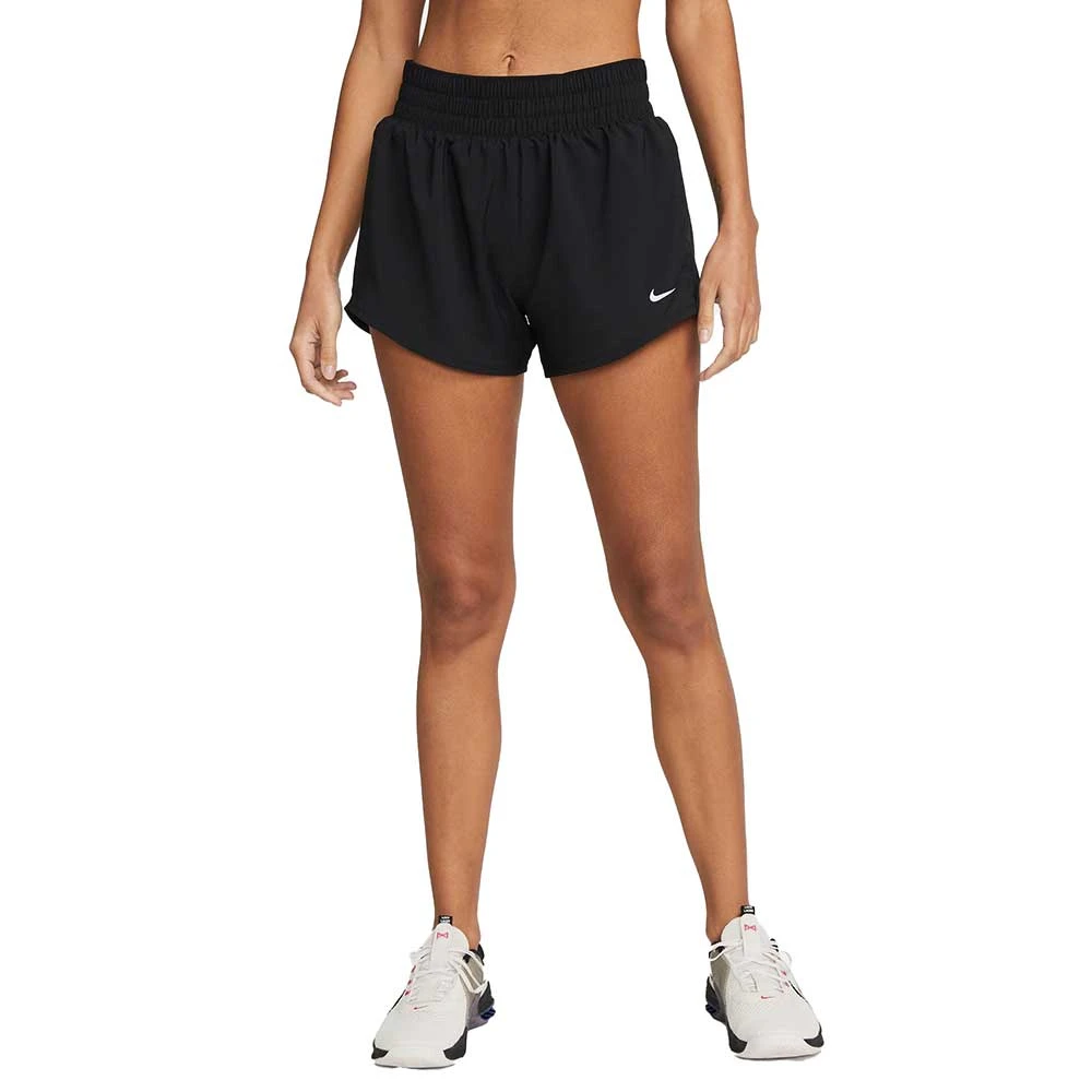 Women's Nike One Dri-Fit Mid Rise 3in Short - Black 3 Women's Nike One Dri-Fit Mid Rise 3in Short - Black