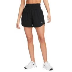 Women's Nike One Dri-Fit Ultra High Rise 3in Short - Black -Optimal Sportswear Store AURORA DX6642 010 PHSFM001 2000