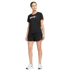 Women's Nike One Dri-Fit Ultra High Rise 3in Short - Black -Optimal Sportswear Store AURORA DX6642 010 PHSYM004 2000
