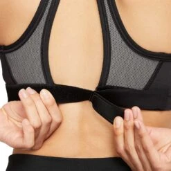 Women's Nike Dri-FIT Swoosh High Support Bra - Black -Optimal Sportswear Store AURORA DX6815 010 PHSYM004 2000