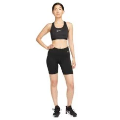 Women's Nike Dri-FIT Swoosh High Support Bra - Black -Optimal Sportswear Store AURORA DX6815 010 PHSYM005 2000