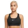 Women's Nike Swoosh Medium Support Bra - Black -Optimal Sportswear Store AURORA DX6821 010 PHSFM001 2000