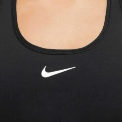 Women's Nike Swoosh Medium Support Bra - Black -Optimal Sportswear Store AURORA DX6821 010 PHSYM001 2000