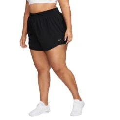 Women'sNike Dri-FIT One High-Rise 3" 2-in-1 Shorts (Plus)- Black -Optimal Sportswear Store AURORA FB3222 010 PHSFM001 2000