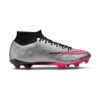 Unisex Nike Zoom Mercurial Superfly 9 Academy XXV MG Soccer Cleats - Metallic Silver/Hyper Pink -Optimal Sportswear Store AURORA FB8402 060 PHSRH000 2000