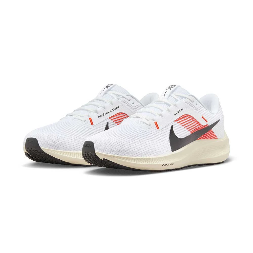 Nike Air Zoom Pegasus 40 Eliud Kipchoge Running Shoe - White/Black-Chile Red-Coconut Milk- Regular (D) 4 Nike Air Zoom Pegasus 40 Eliud Kipchoge Running Shoe - White/Black-Chile Red-Coconut Milk- Regular (D) - Image 2
