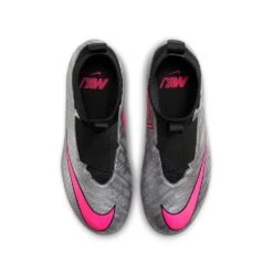 Nike Jr. Zoom Mercurial Superfly 9 Academy XXV MG Soccer Cleats- Metallic Silver/Hyper Pink- Regular (D) -Optimal Sportswear Store AURORA FJ2032 060 PHCTH001 2000