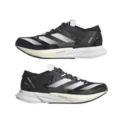 ADIDAS Women's Adizero Adios 8 Running Shoe - Carbon/FTWR White/Core Black - Regular (B) -Optimal Sportswear Store Adizero Adios 8 Shoes Grey ID6905 09 standard