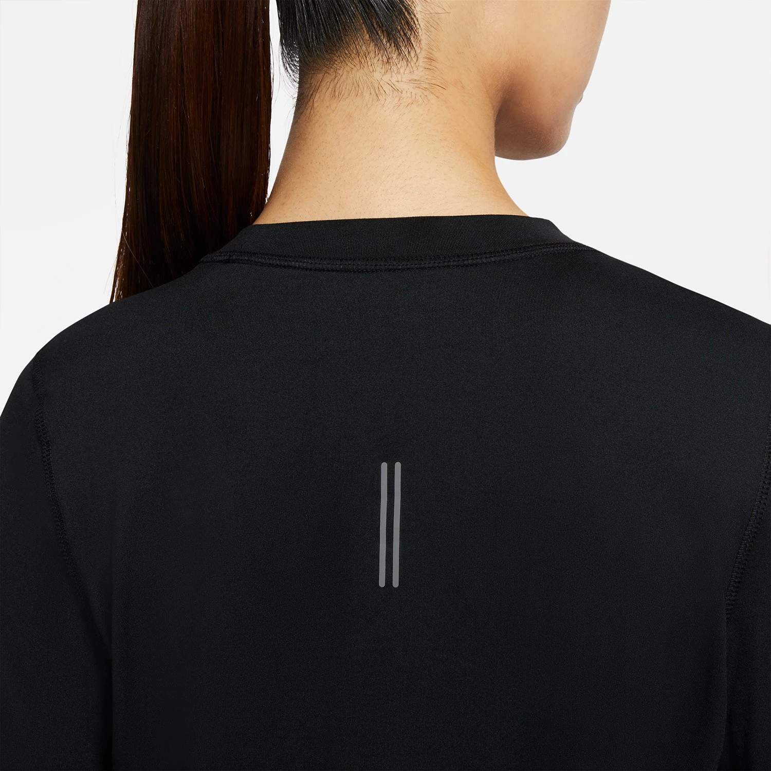Women's Nike Element Crew - Black/Reflective Silver 10 Women's Nike Element Crew - Black/Reflective Silver - Image 8