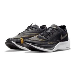 Nike Men's ZoomX Vaporfly Next % 2 Racing Shoe - Black/White/Metallic Gold Coin - Regular (D) -Optimal Sportswear Store CU4111 001 PHCFH001 1500