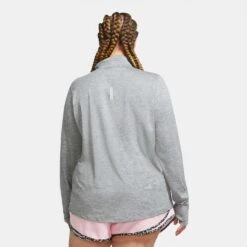 Nike Women's 1/2 Zip Running Top - Smoke Grey/Lt Smoke Grey -Optimal Sportswear Store CZ2849 084 PHSBM001 1