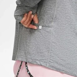 Nike Women's 1/2 Zip Running Top - Smoke Grey/Lt Smoke Grey -Optimal Sportswear Store CZ2849 084 PHSYM001 1