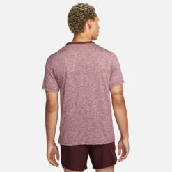 Nike Men's DriFit Rise 365 Short Sleeve - Dark Beetroot -Optimal Sportswear Store CZ9184 638 PHSBM001