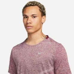 Nike Men's DriFit Rise 365 Short Sleeve - Dark Beetroot -Optimal Sportswear Store CZ9184 638 PHSYM001