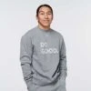 Cotopaxi Men's Do Good Organic Crew Sweatshirt - Heather Grey -Optimal Sportswear Store Crew Sweatshirt Do Good Heather Grey 2