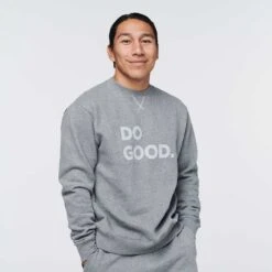 Cotopaxi Men's Do Good Organic Crew Sweatshirt - Heather Grey