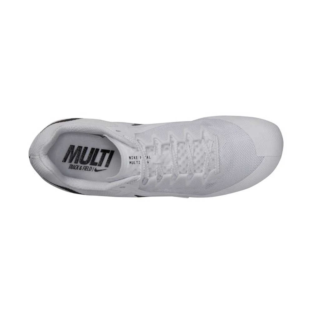 Unisex Nike Zoom Rival Multi Track Spike - White/Black/Metallic Silver - Regular (D) 7 Unisex Nike Zoom Rival Multi Track Spike - White/Black/Metallic Silver - Regular (D) - Image 5