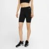 Women's Nike One Mid-Rise 7" Short - Black/White -Optimal Sportswear Store DD0243 010 PHSFM001 2000