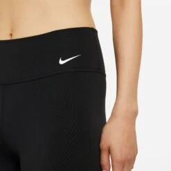 Women's Nike One Mid-Rise 7" Short - Black/White -Optimal Sportswear Store DD0243 010 PHSYM002 2000