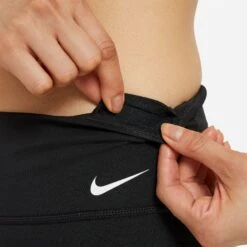 Women's Nike One Mid-Rise 7" Short - Black/White -Optimal Sportswear Store DD0243 010 PHSYM003 2000