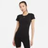 Women's Nike Dri-FIT ADV Seamless Short Sleeve Top - Black/Reflective Silver -Optimal Sportswear Store DD0588 010 PHSFM001 JPG HEI 875 WID 875 1